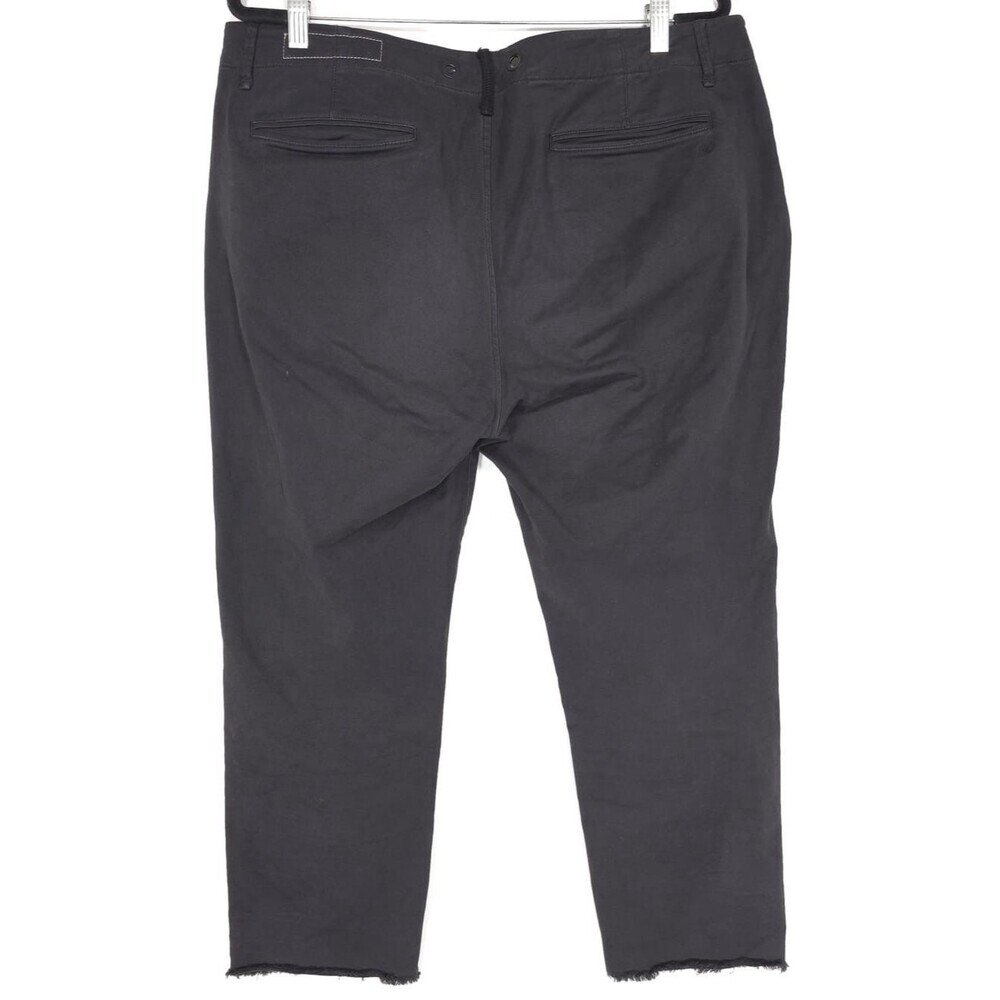 Rag & Bone Size 32 Buckley Chino Raw Hem Pants Faded‎ Black Gray Cotton Blend - Picture 8 of 12